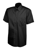 UC702 Mens Pinpoint Oxford Half Sleeve Shirt