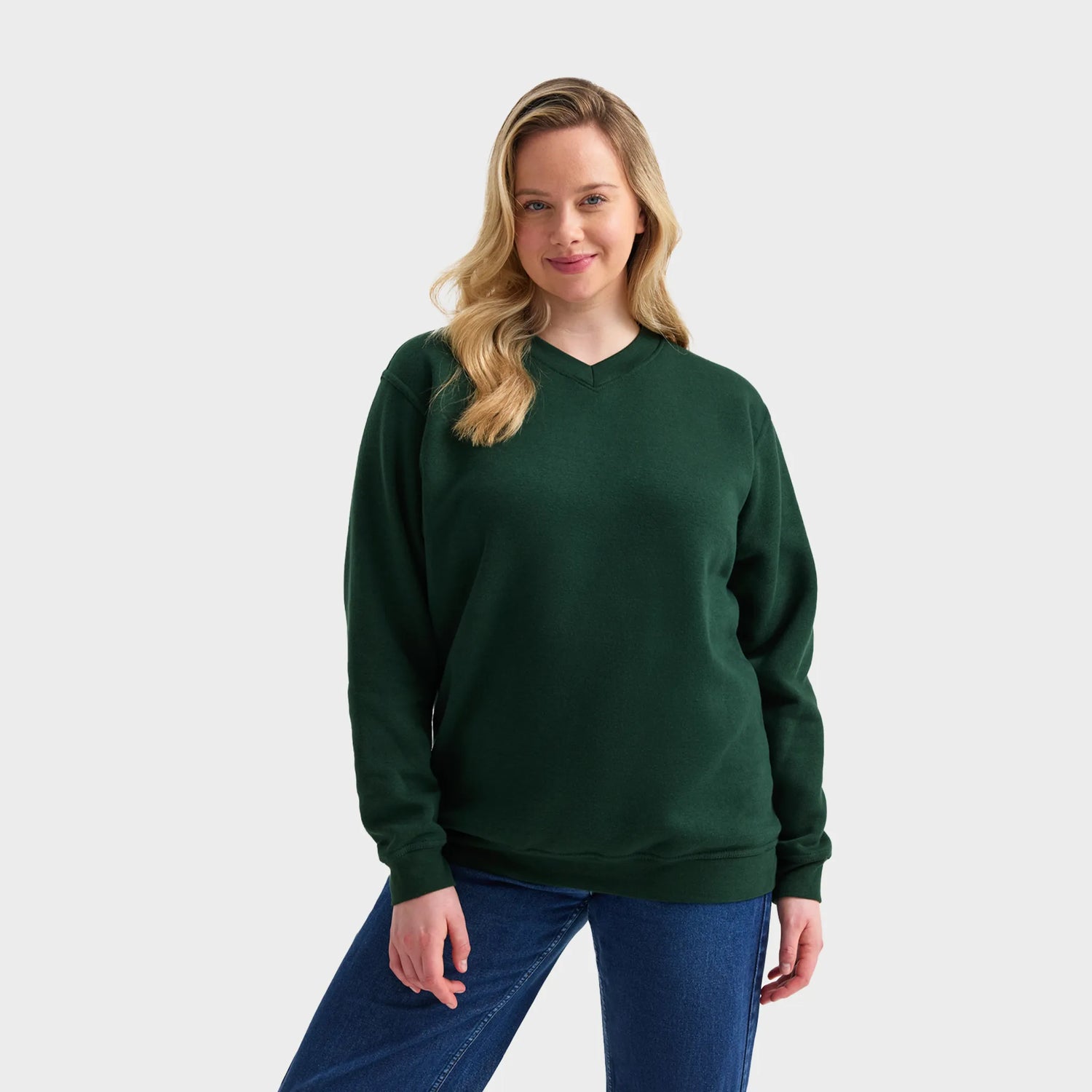 UC204 Classic V-Neck Sweatshirt