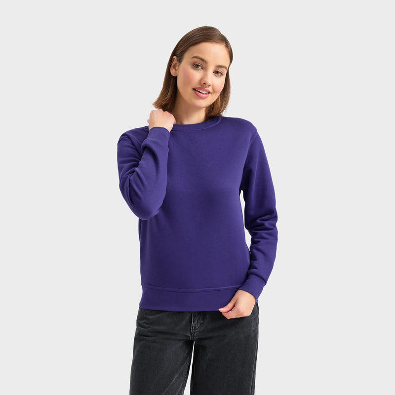 Ladies Deluxe Crew Neck Sweatshirt