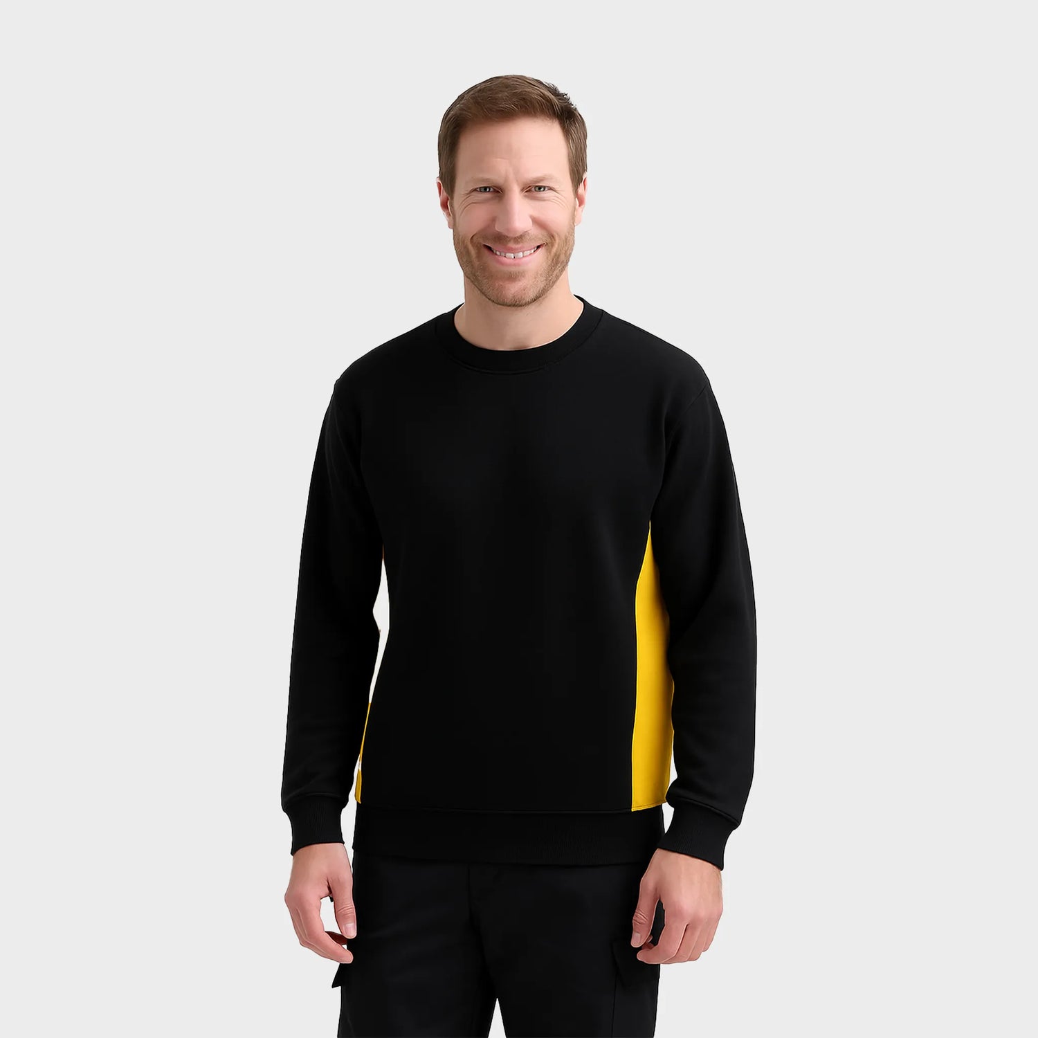 UC217 Two Tone Crew  Sweatshirt