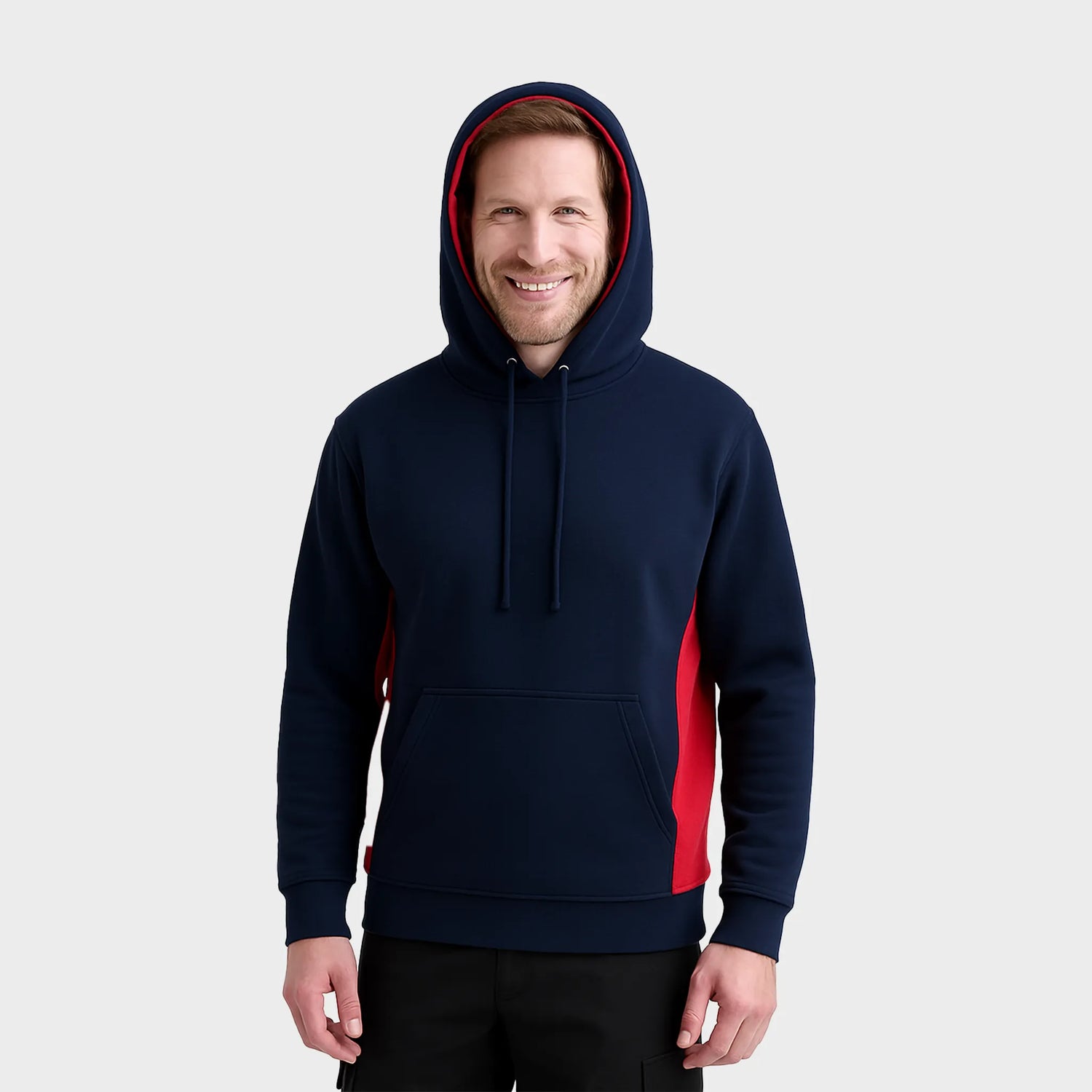 UC517 Two Tone Hooded Sweatshirt
