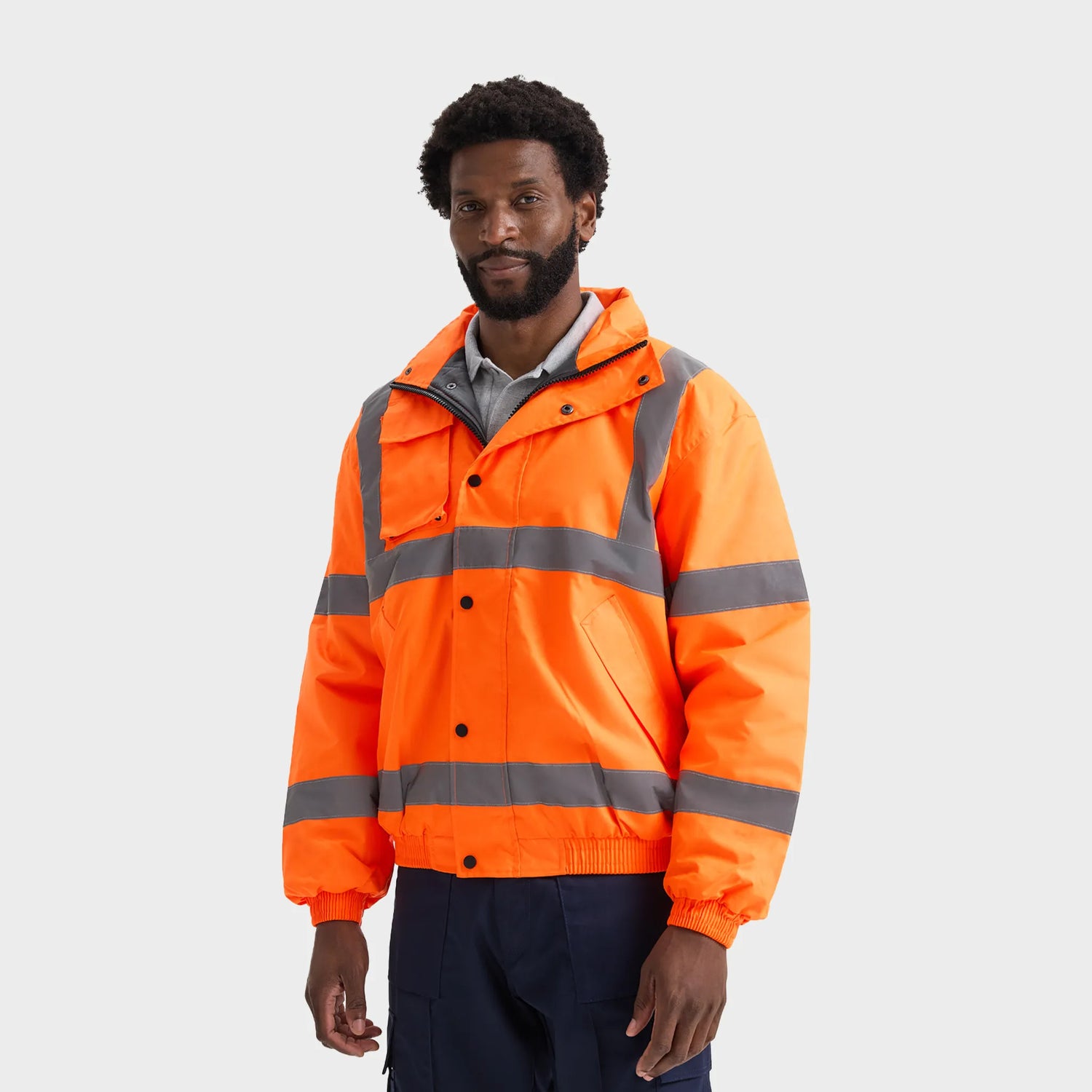 UC804 Hi Vis Bomber Jacket